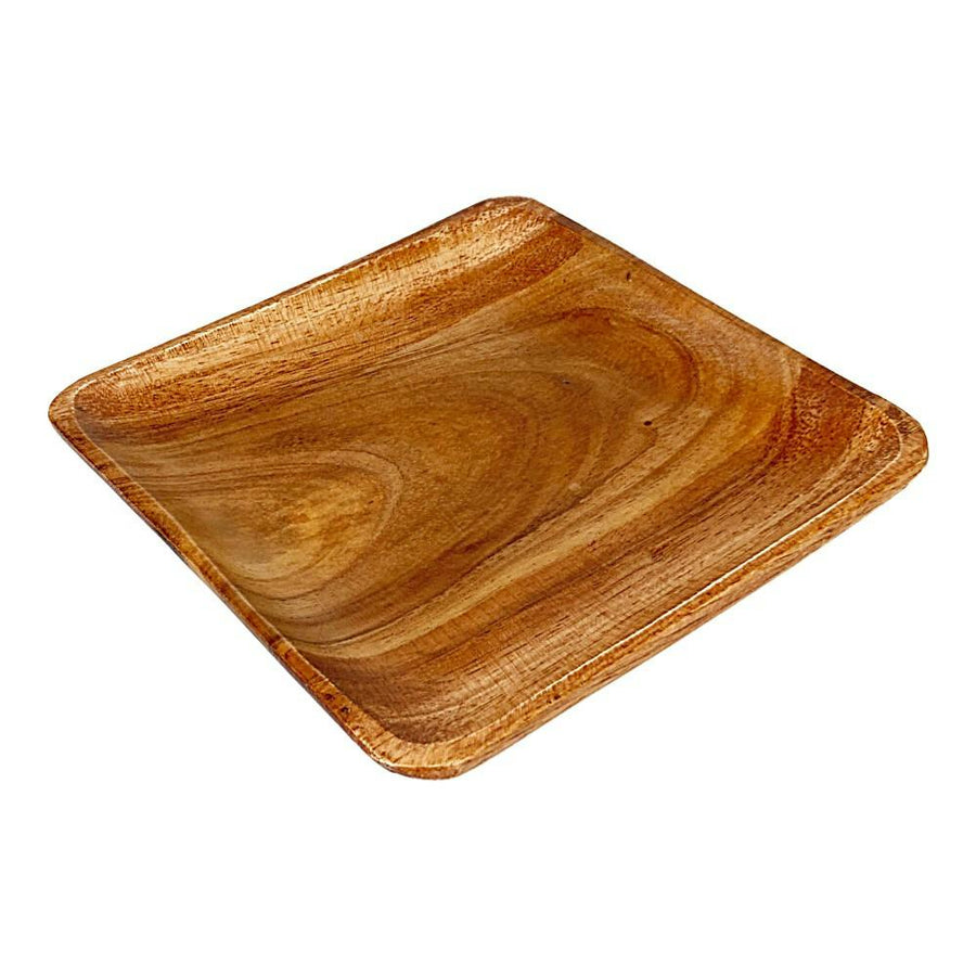 Acacia Square Plate 16cm