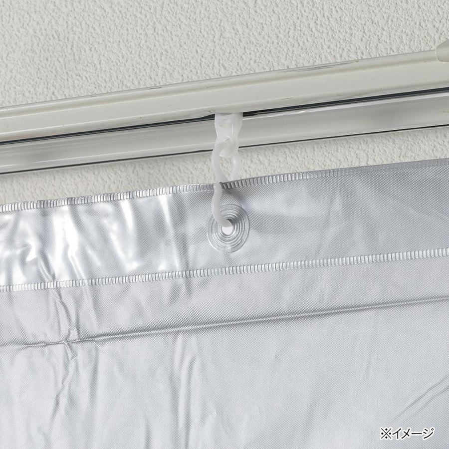 Insulated curtain liner 100 x 200 cm 2 sheets (14 S-hooks)