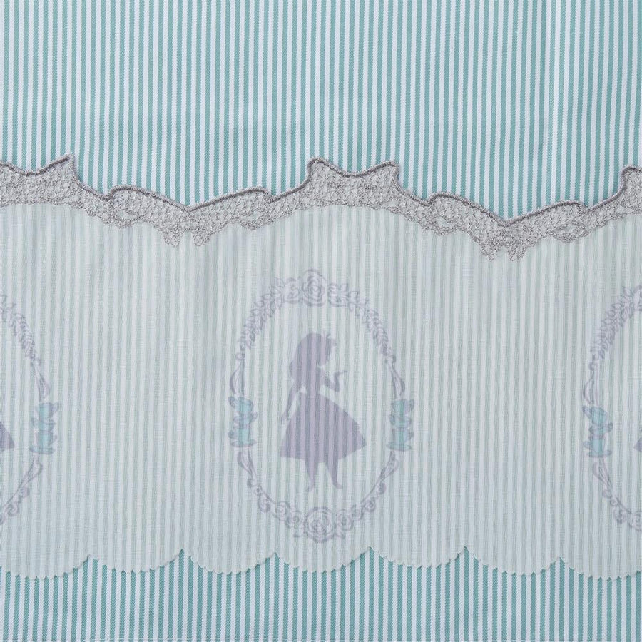 Cafe Curtain Alice in Wonderland Width 100 x Length 45cm