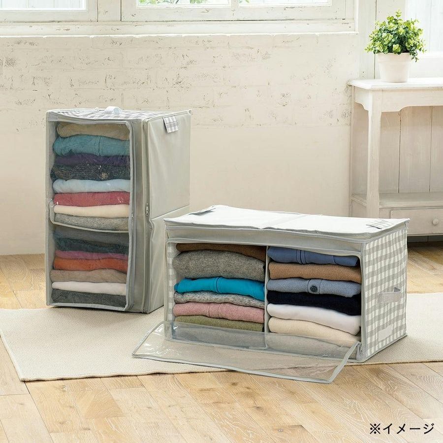 A clothing storage bag that can be used vertically and horizontally