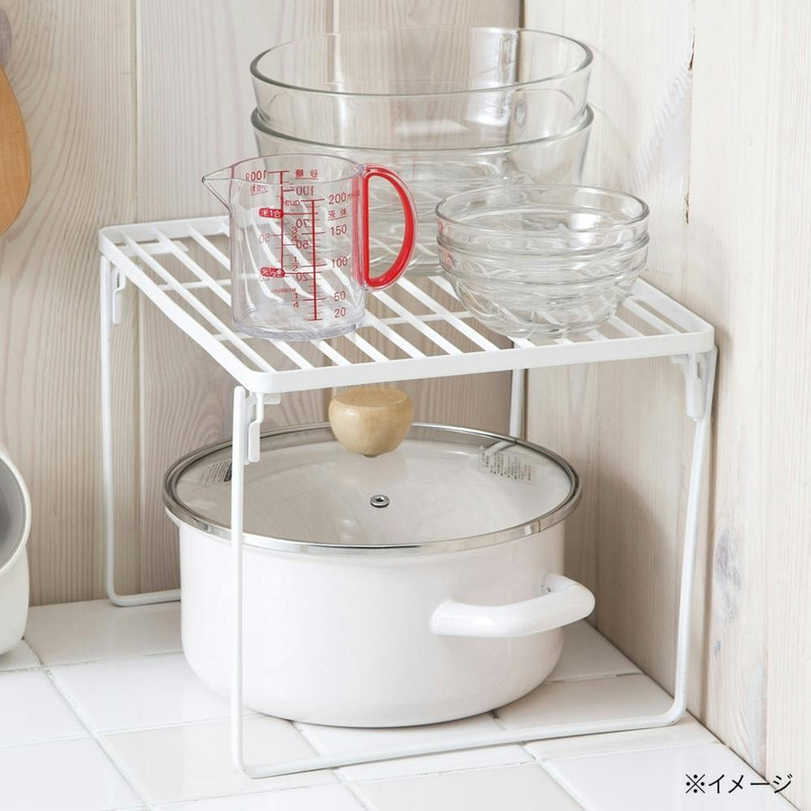 Easy-to-clean stacking rack, medium, white