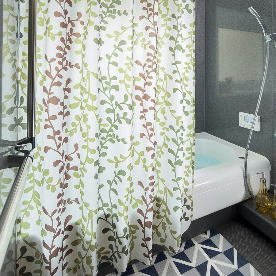 Shower curtain 130×150cm Wire plants