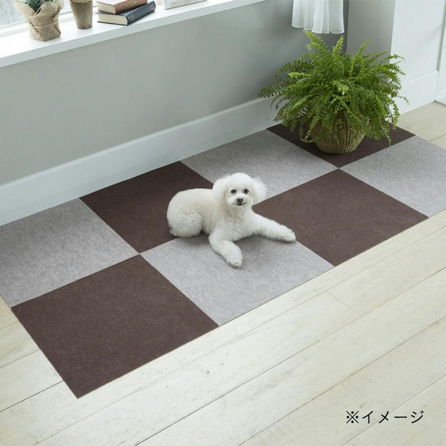 ペット用消臭吸着マット45×45cm(4枚入) ベージュ