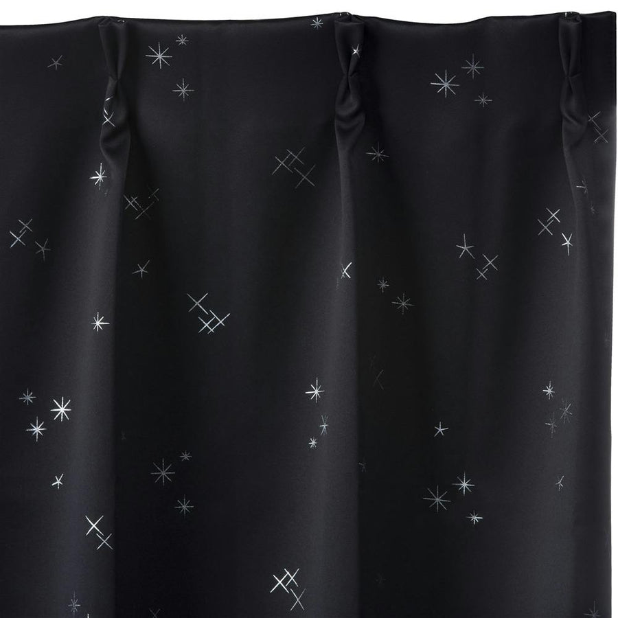 Blackout Curtains, Search, Black, 100 x 200 cm, Set of 2