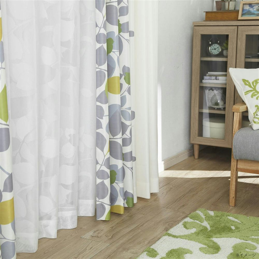 Pastleaf Ivory 100 x 178 cm Set of 4 Curtains