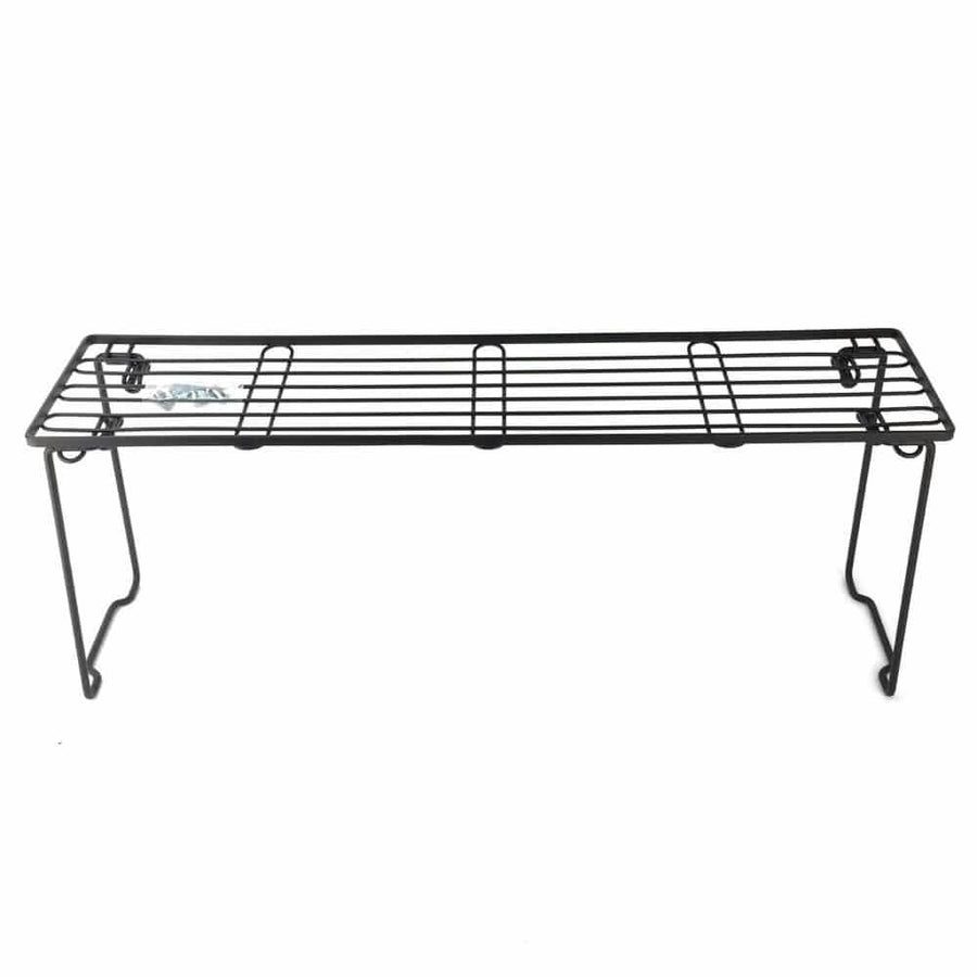 Foldable stove rack, long, black