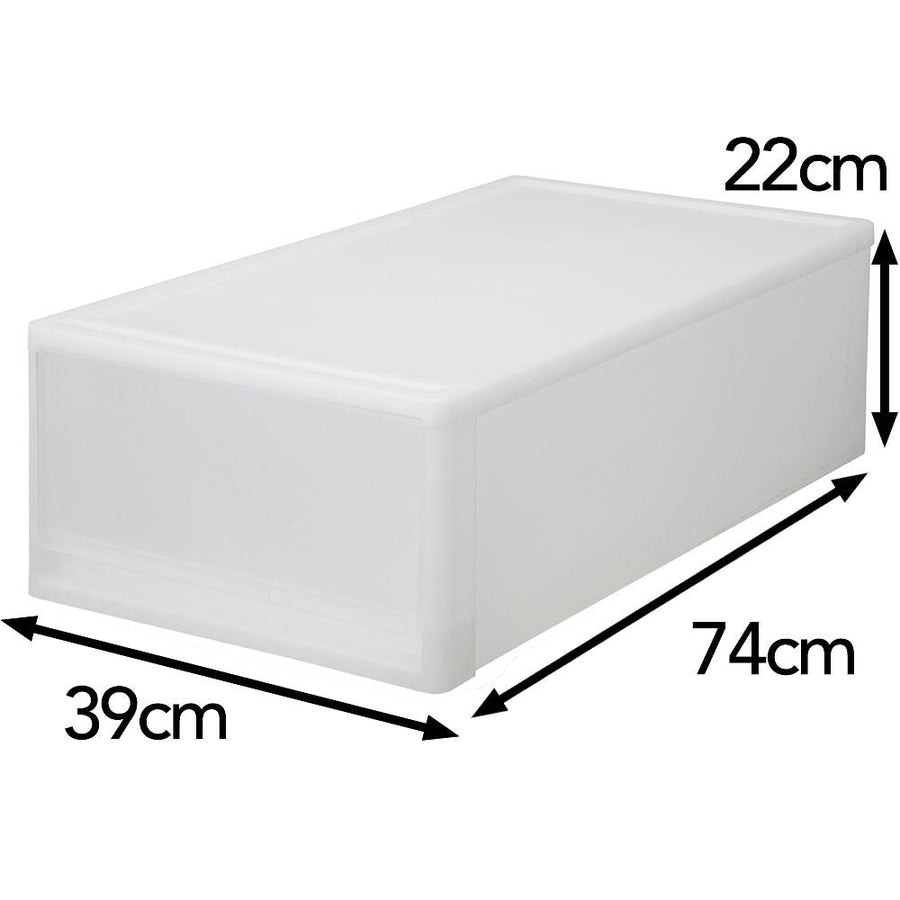 引き出し衣装ケースロング M 幅39×奥行74×高さ22cm