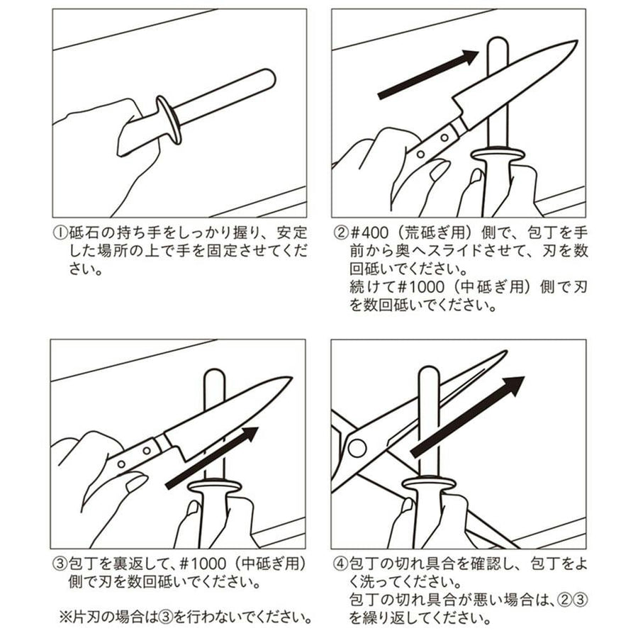 Double-sided handle sharpener