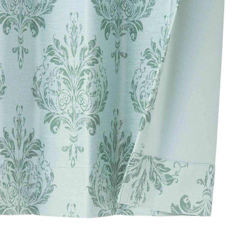 Blackout Curtains Ornament Mint Green 100 x 110 cm Set of 2