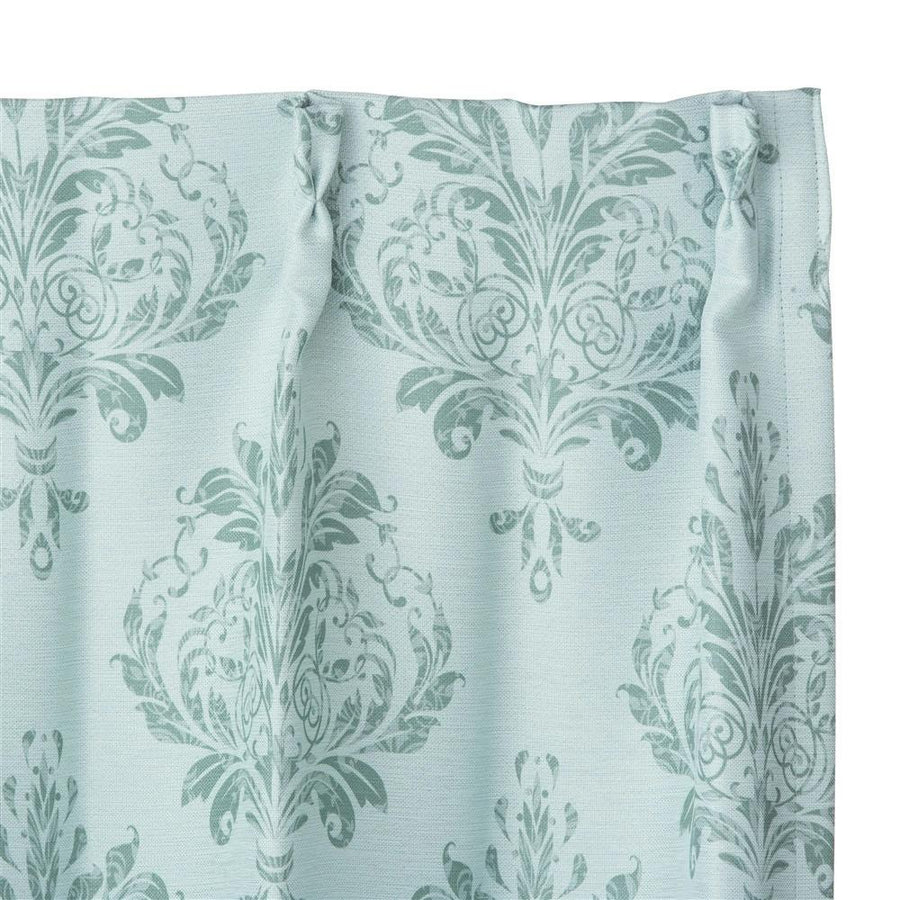 Blackout Curtains Ornament Mint Green 100 x 110 cm Set of 2