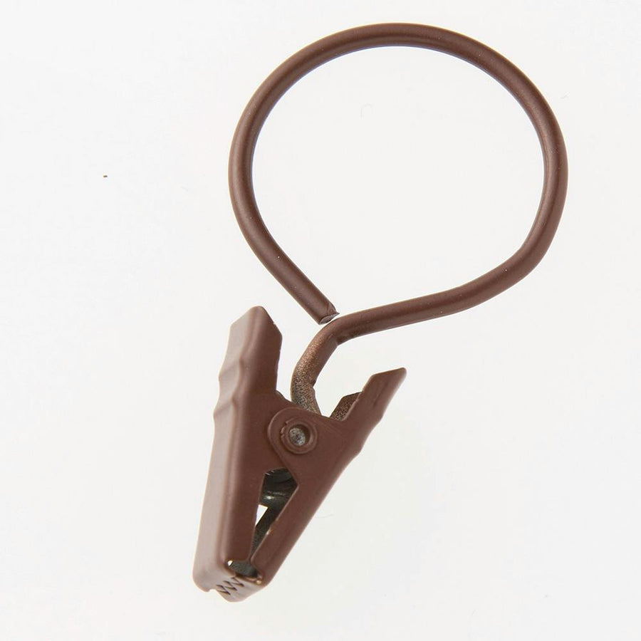 Ring Clip S, Inner Diameter 20mm, Brown, Pack of 6