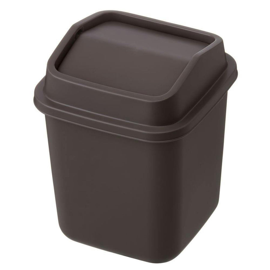 Square Swing Waste Bin 5.2L Brown