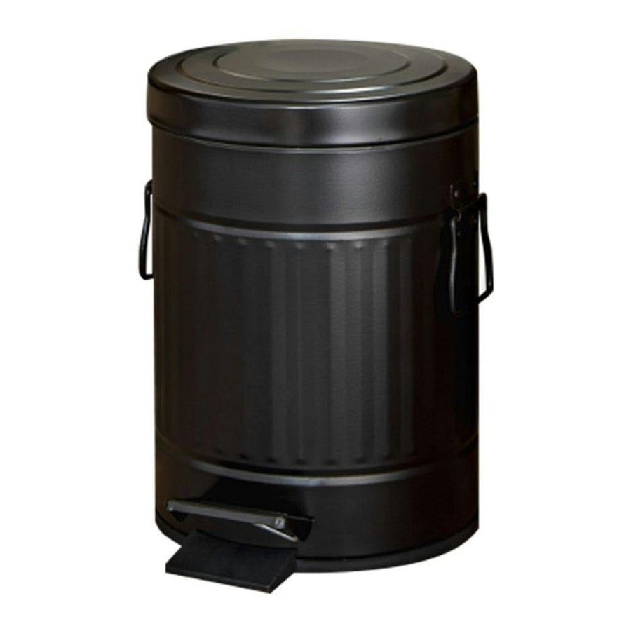 Pedal pail, round, 5L, black