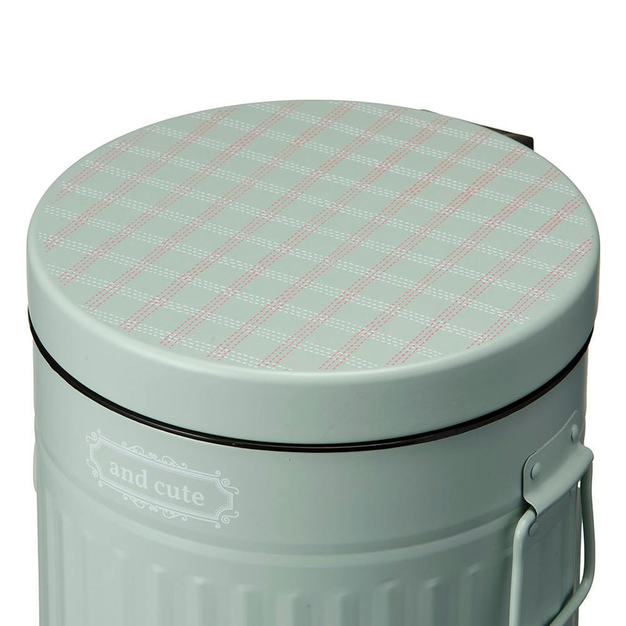 Pedal pail, round, 5L, green