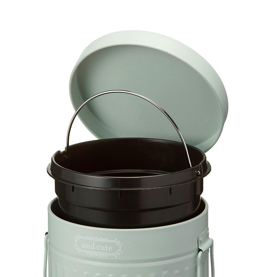 Pedal pail, round, 5L, green