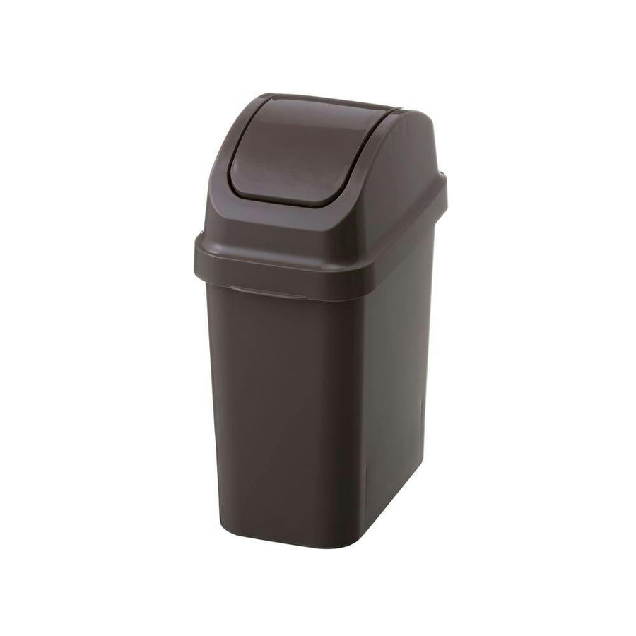 Slim Swing Wastebasket 5L Brown