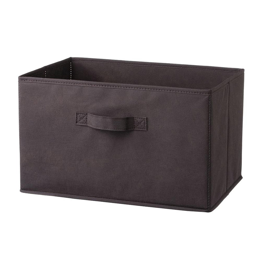 Foldable storage box, set of 3, brown, 40 x 26 x 24