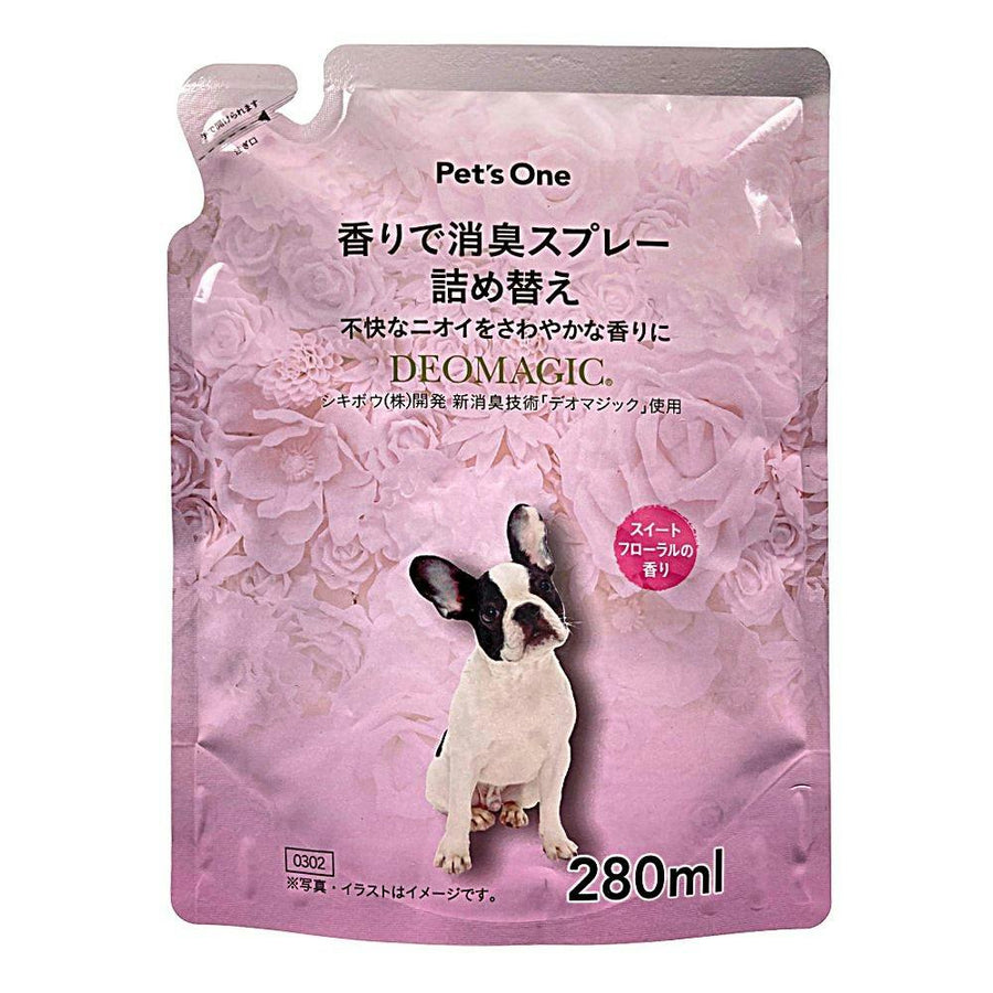 Pet’s One 香りで消臭ペットスプレー スイートフローラルの香り 詰め替え用 280ml