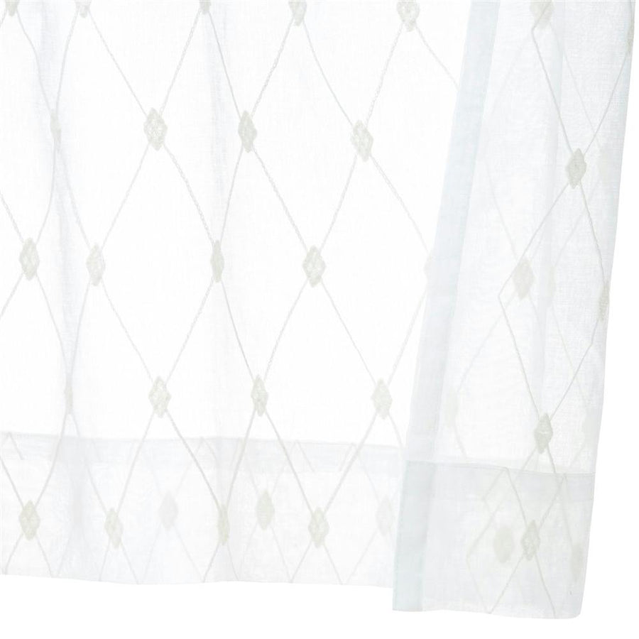 Stain-resistant Clean Argyle 100 x 108 cm 2-piece lace curtain