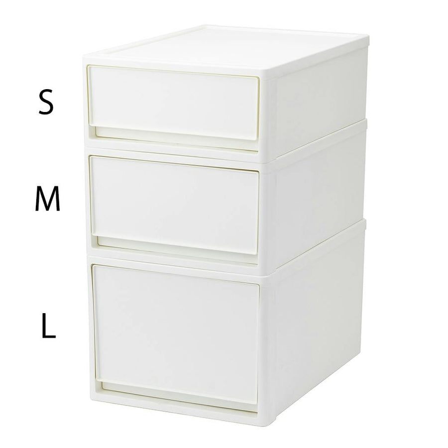 Drawer Clothes Case, White, Large