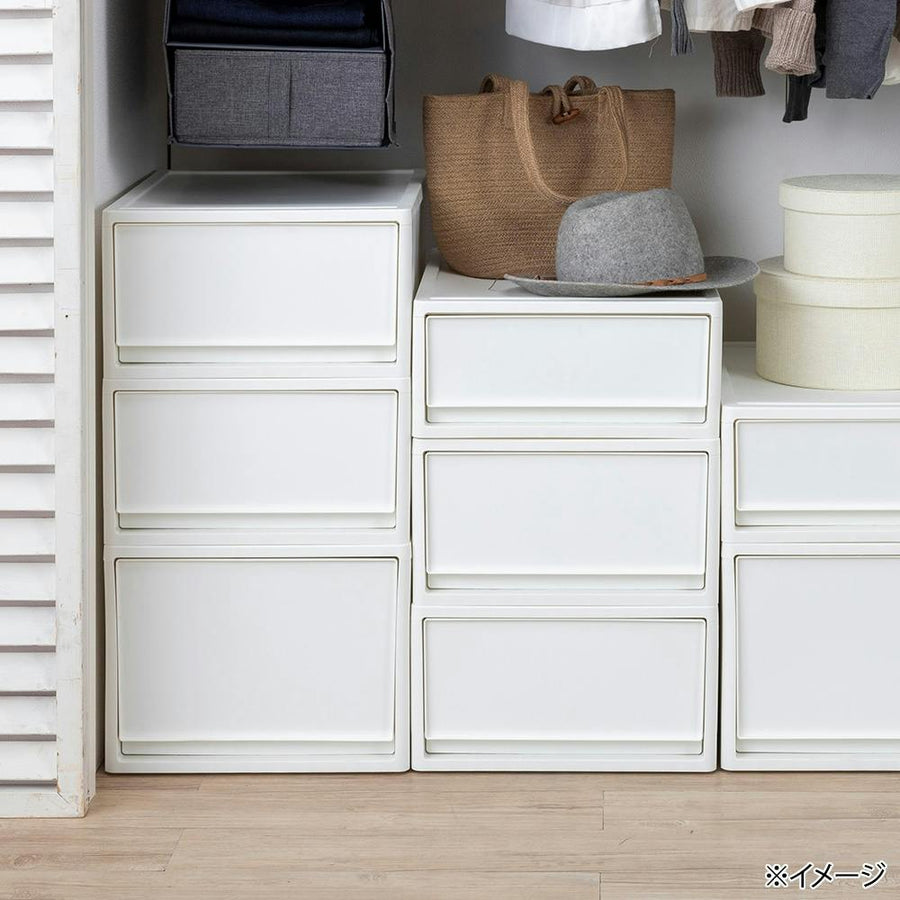 Drawer Clothes Case, White, Large