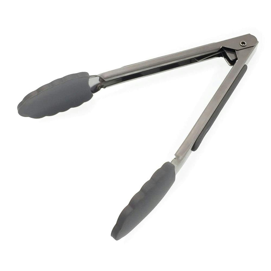 Easy-locking tongs, grey, 17.5cm