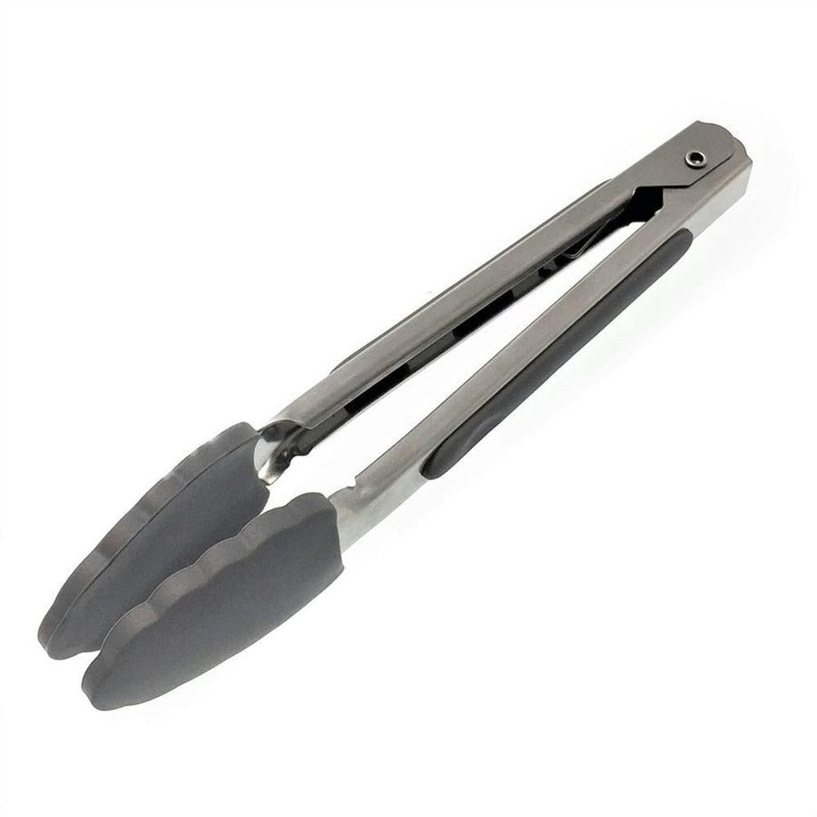 Easy-locking tongs, grey, 17.5cm