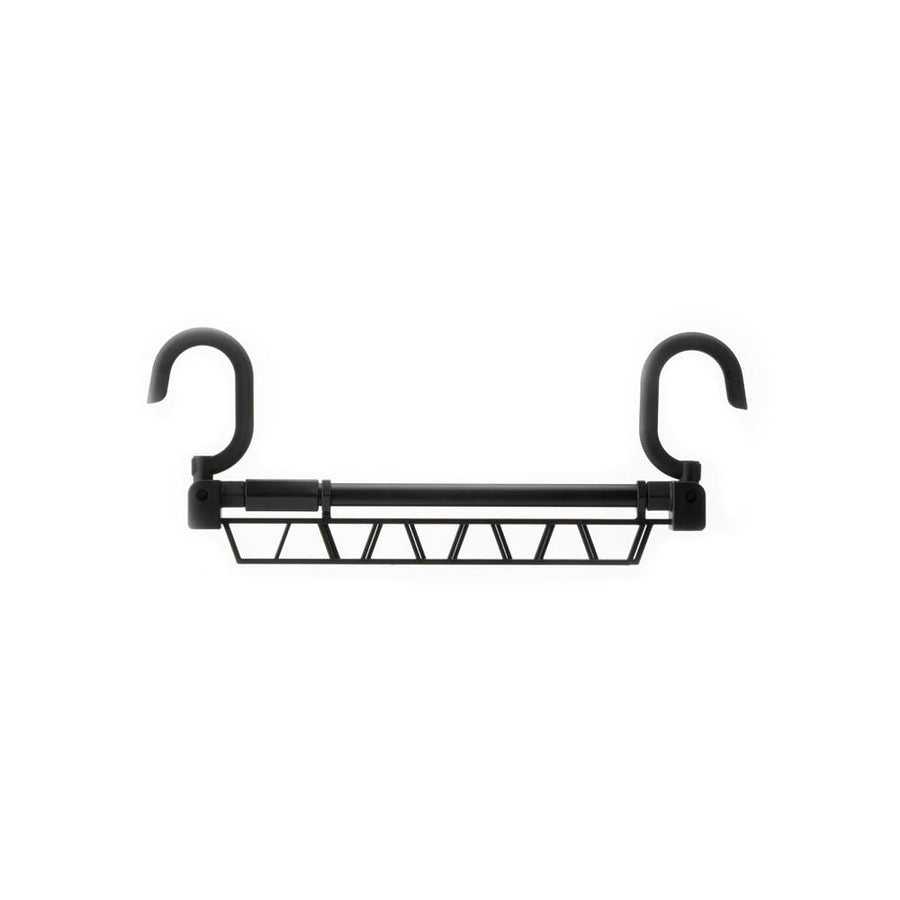 Telescopic clothes hanger pole 38~57cm Black