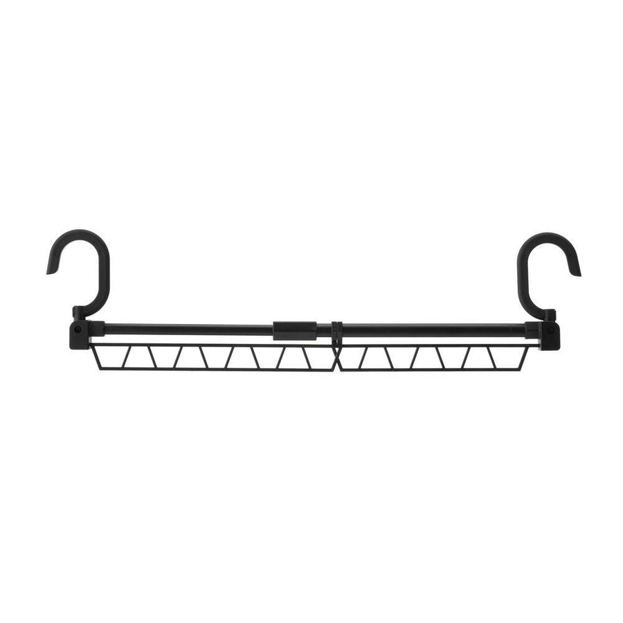 Telescopic clothes hanger pole 38~57cm Black