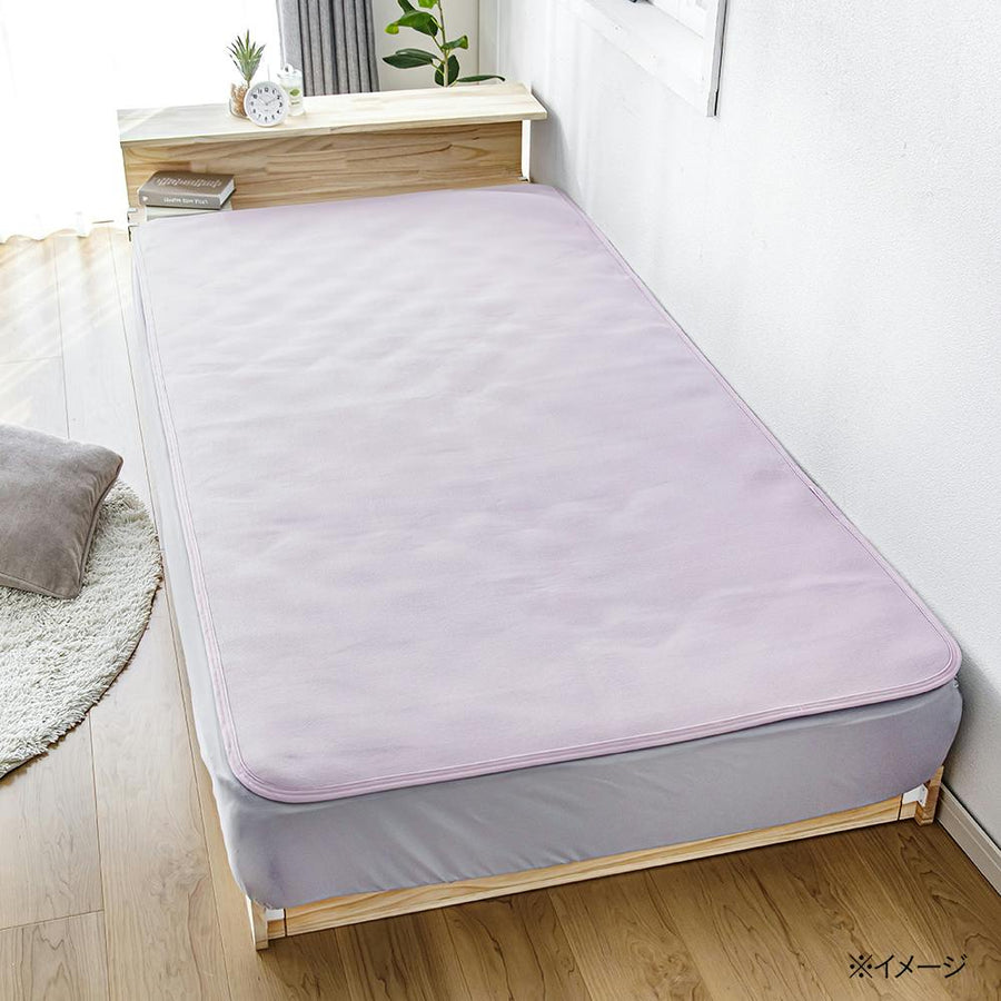 Sweat-absorbing and quick-drying mattress pad Pitapa Purple Double 140cm x 200cm