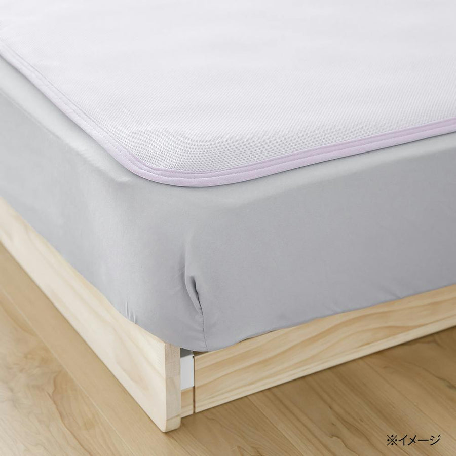 Sweat-absorbing and quick-drying mattress pad Pitapa Purple Double 140cm x 200cm