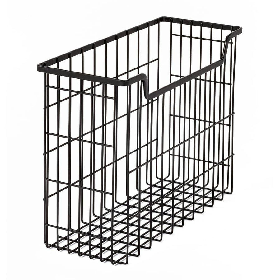 Portable Slim Basket Steel Black