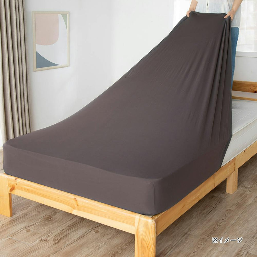 Fitted Box Sheets Single-Semi-Double Dark Gray