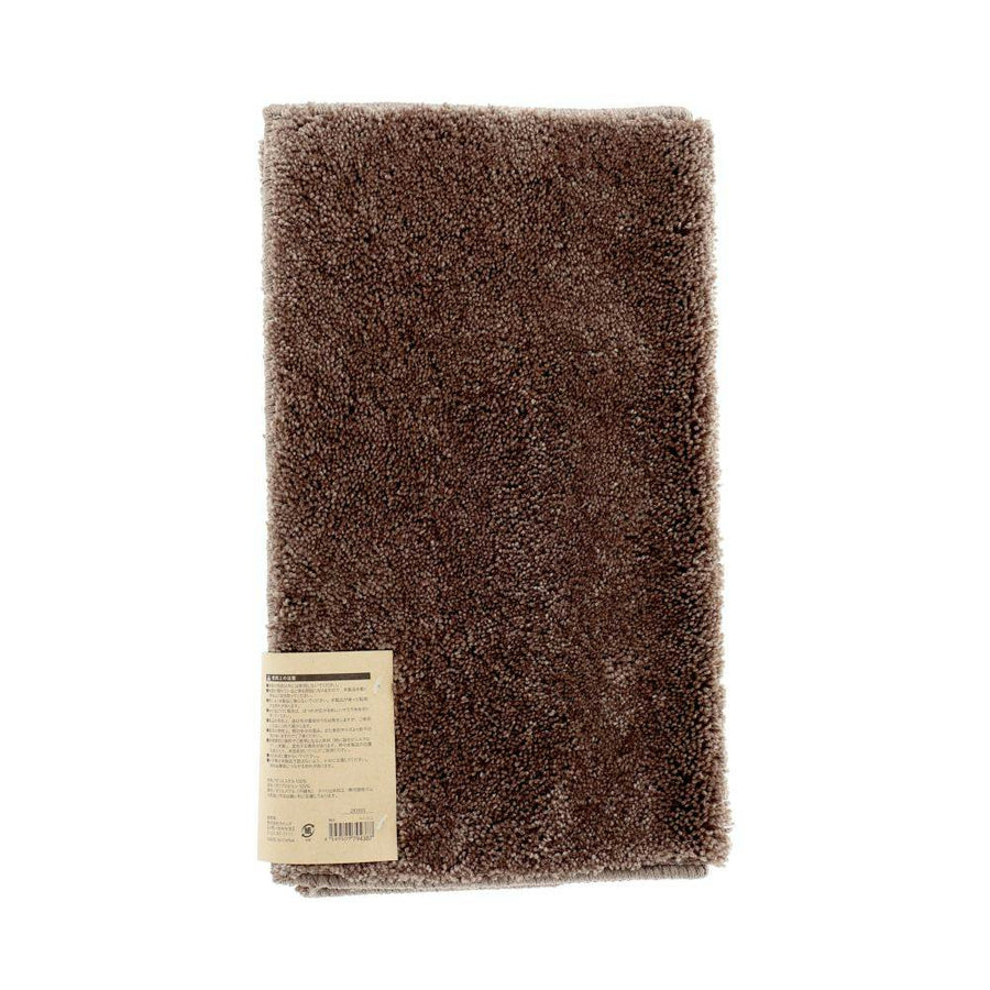 Antibacterial and deodorizing shaggy bath mat, beige, 45 x 65 cm