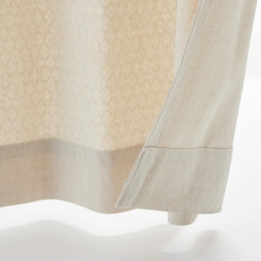 Set of 4 curtains, Alza, Ivory, 100 x 210 cm