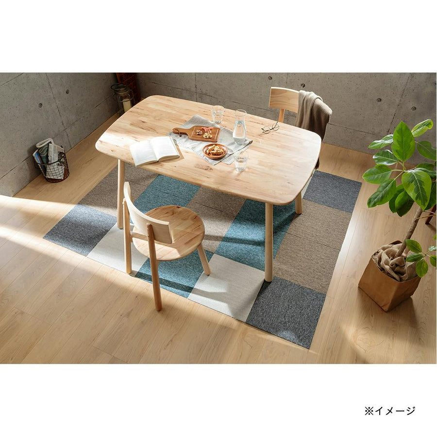 &amp;Pet Washable Adhesive Tile Carpet, Ivory, 40 x 40 cm