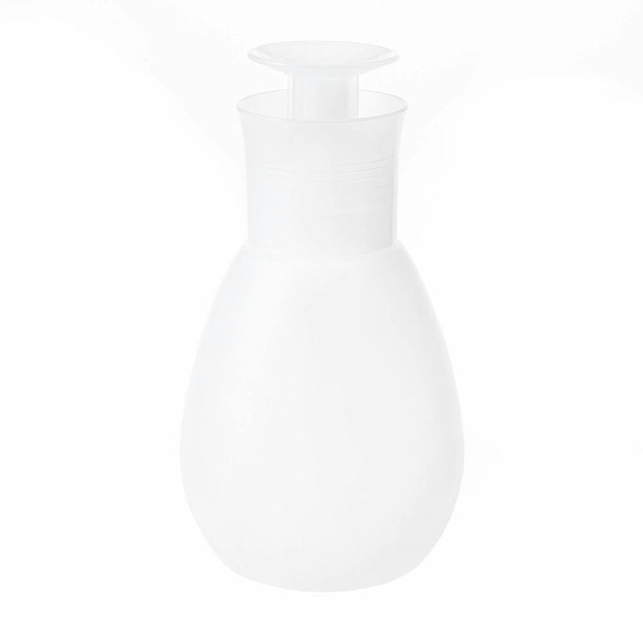 Cainz Refill Bottle for Detergent and Disinfectant Drop-Shaped Push Type 300ml Smoky Clear