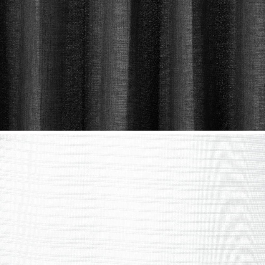 Blackout and heat-blocking Arty Black 100 x 135 cm Set of 4 curtains