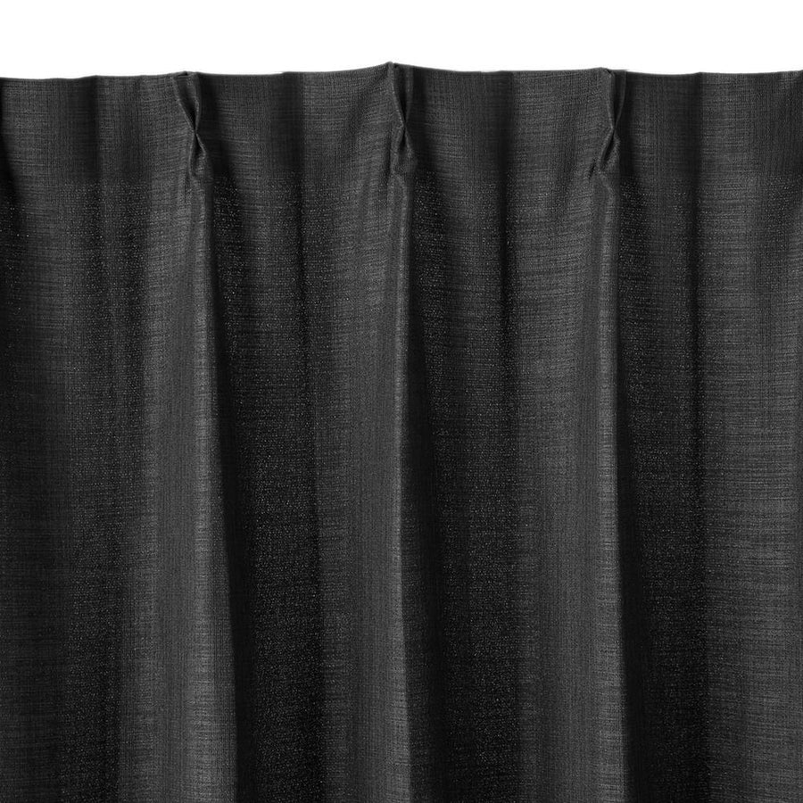 Blackout and heat-blocking Arty Black 100 x 178 cm Set of 4 curtains