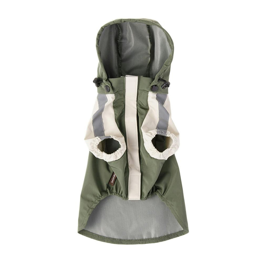 Pocketable Raincoat Khaki MD Size Pet Clothes (Dog Clothes)