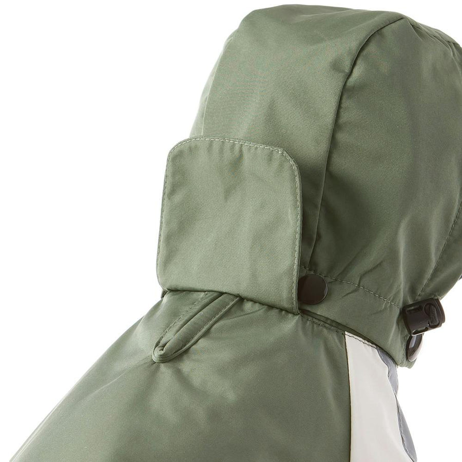 Pocketable Raincoat Khaki MD Size Pet Clothes (Dog Clothes)