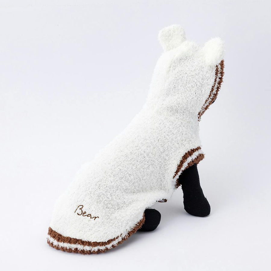 Mokokuma Hoodie, White, Size M, Pet Clothes (Dog Clothes)