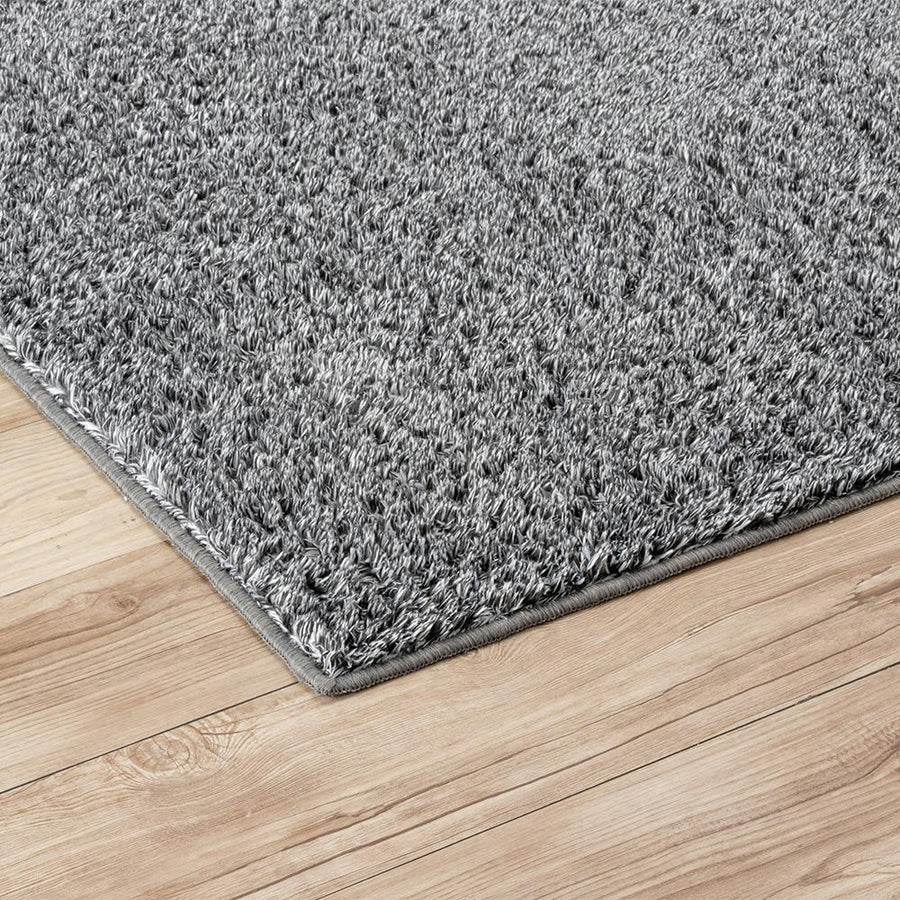 &amp;Pet Washable Shaggy Rug Black 185 x 185 cm