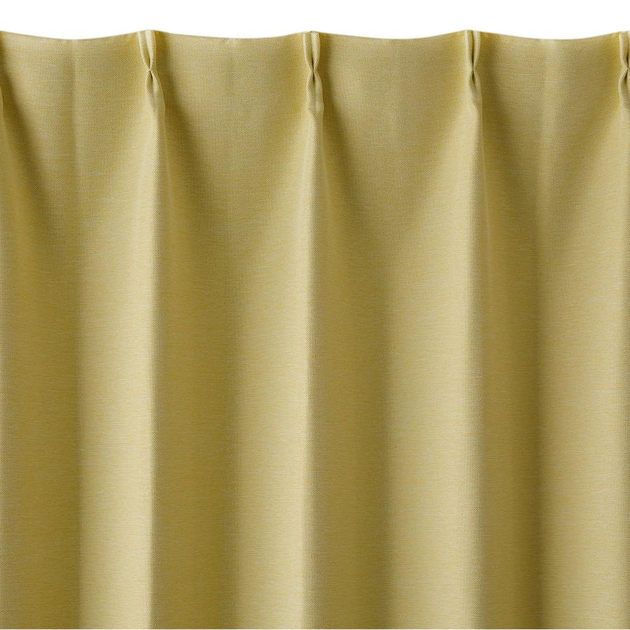 Light-colored blackout curtains, normal, yellow, 100 x 110 cm, set of 2