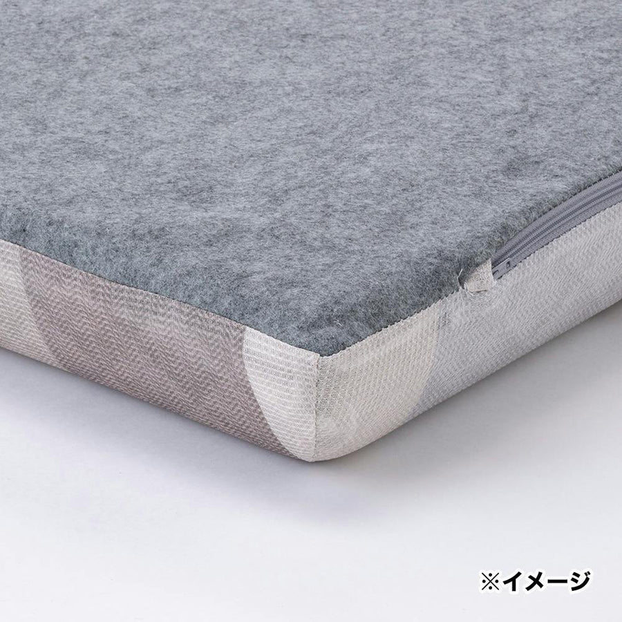 flatty専用カバー チェックブラウン 68×120cm※カバーのみ