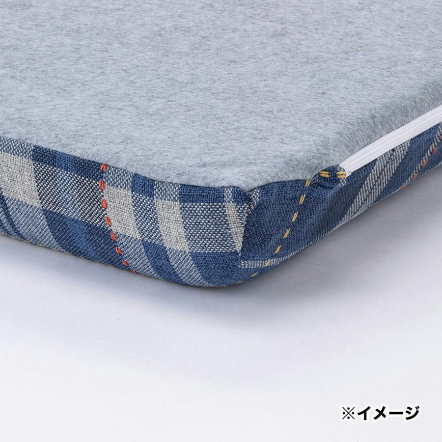 flatty専用カバー チェックネイビー 68×120cm※カバーのみ