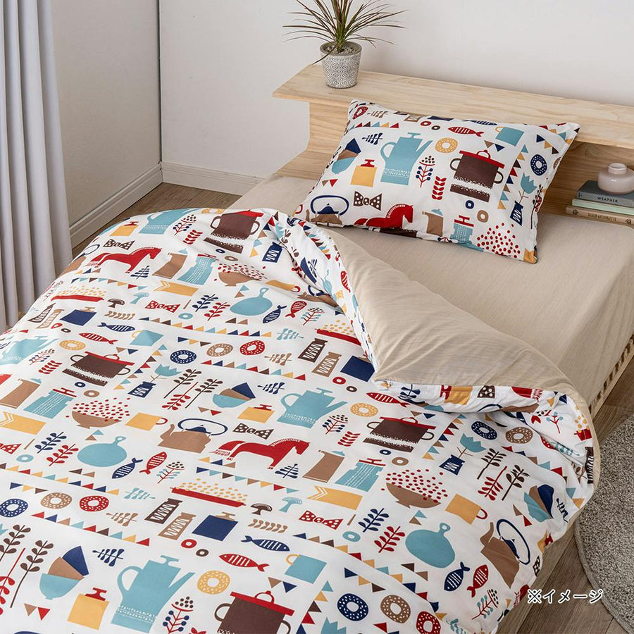 Light and soft duvet cover for the kitchen, semi-double