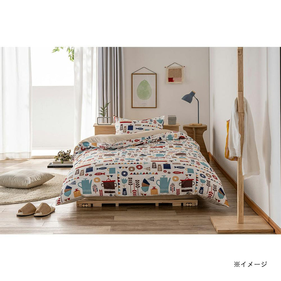 Light and soft duvet cover for the kitchen, semi-double