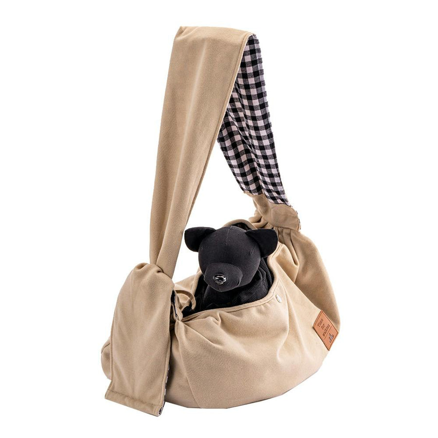 Shoulder-friendly baby carrier bag, ivory