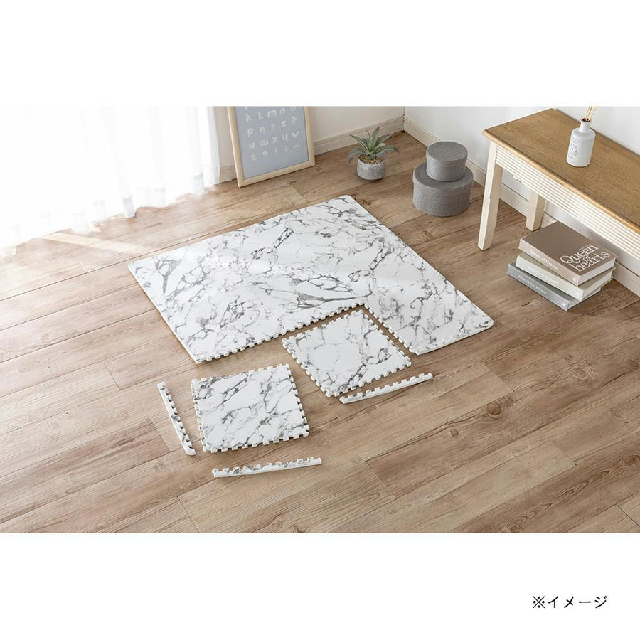 Water and stain resistant marble-like joint mat, set of 9